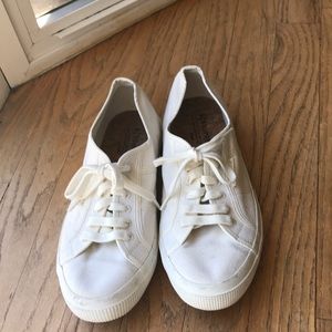 Superga brand cream Color worn a few times soft and cozy